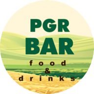 PGR BAR food & drinks logo