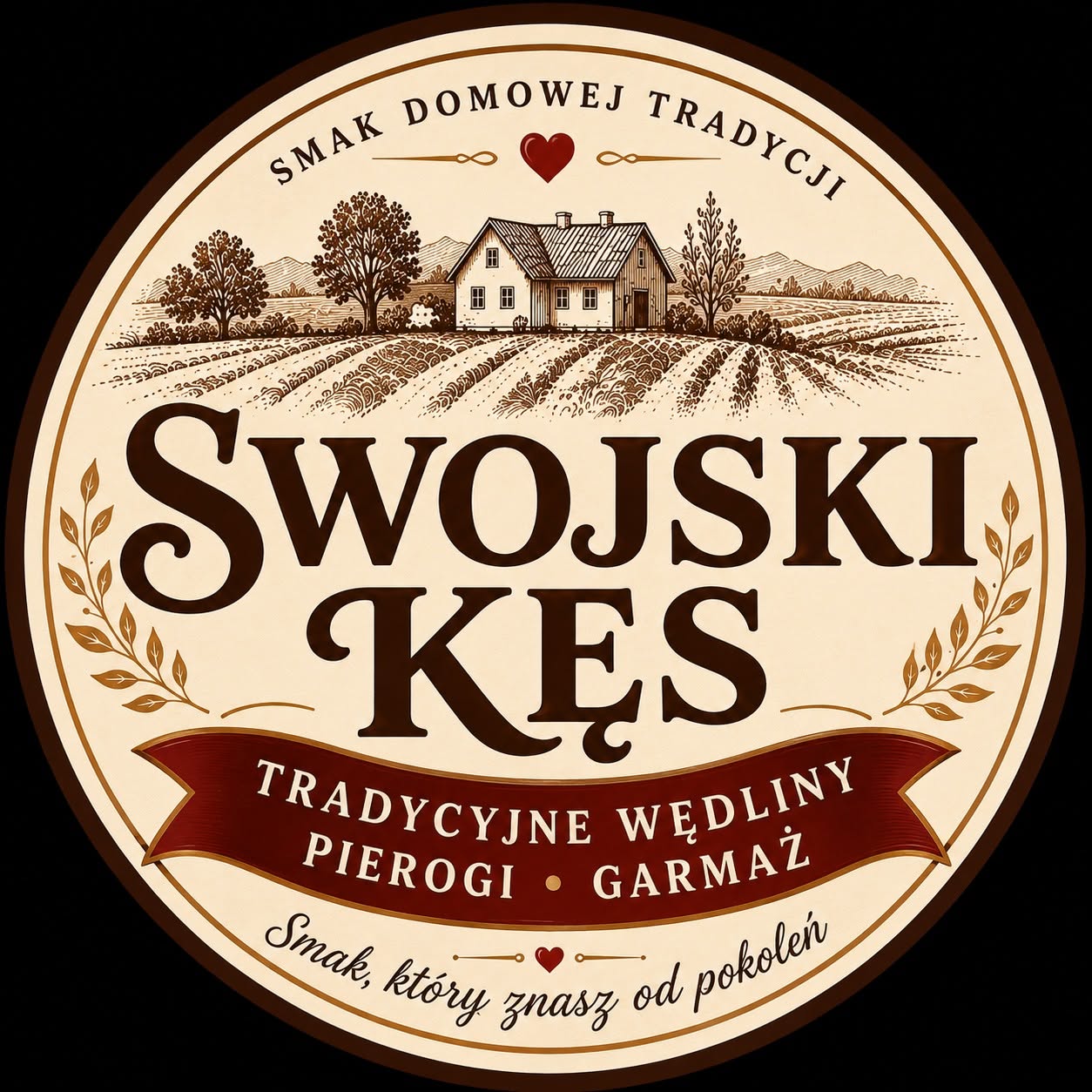 Swojski Kęs – Tradycyjne Wiejskie Wędliny, Pierogi i Garmażeria Mięsa prosto z pieca logo